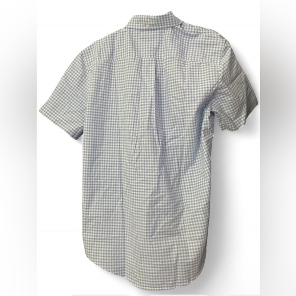 Tommy Hilfiger Light Blue Checkered Short Sleeve Shirt (New with Tag) Size M - Picture 2 of 3
